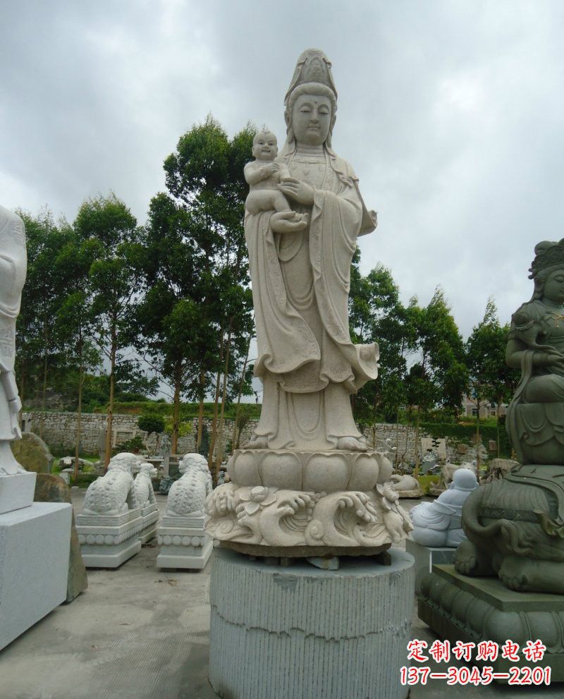 辽阳大理石送子观音雕塑