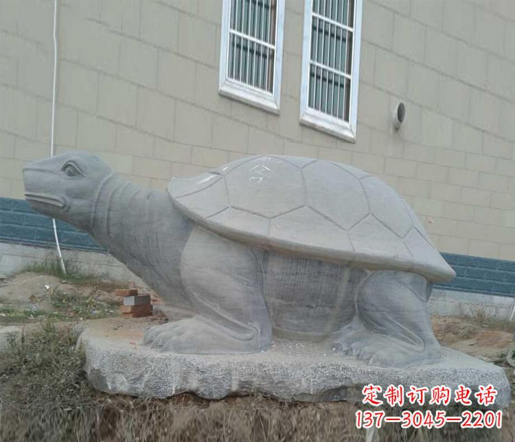 辽阳大理石乌龟石雕精美的古典风格装饰