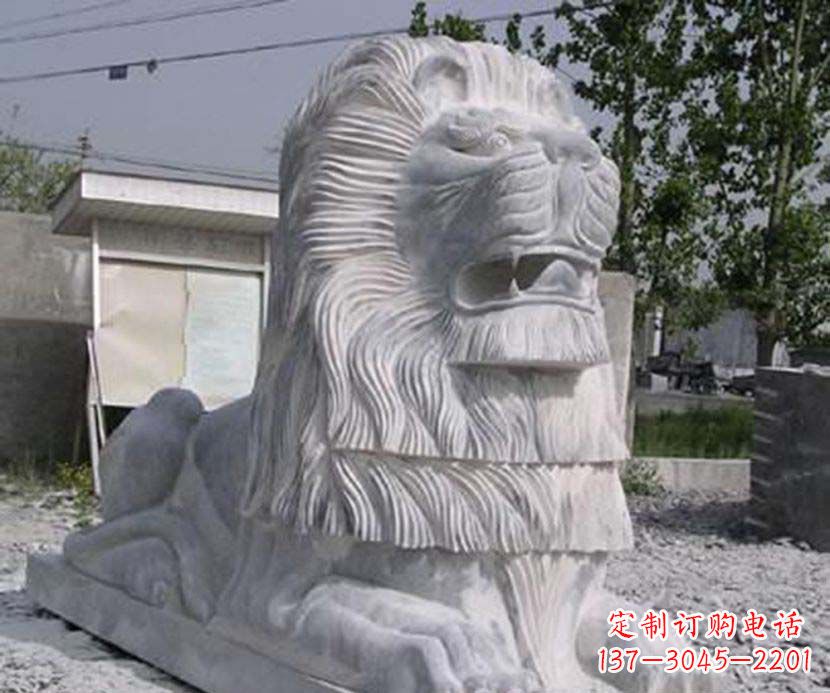 辽阳大理石西洋狮子石雕塑
