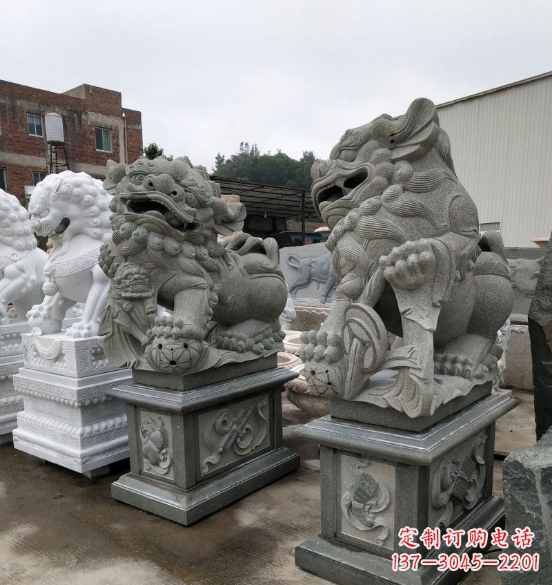 辽阳大理石南方狮子雕塑