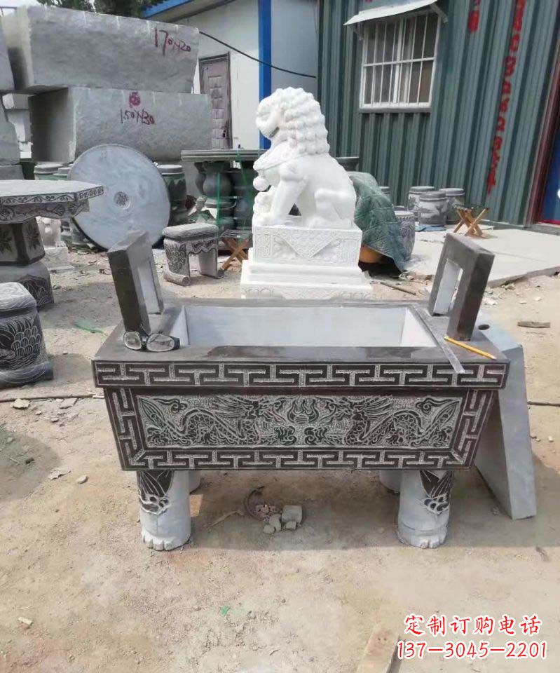 辽阳精美大理石香炉雕塑