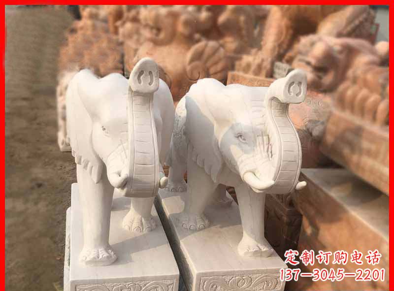 辽阳产品名称大理石小象招财石雕
