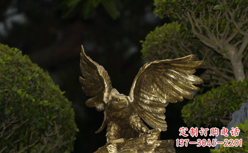 辽阳精美大鹏展翅老鹰铜雕
