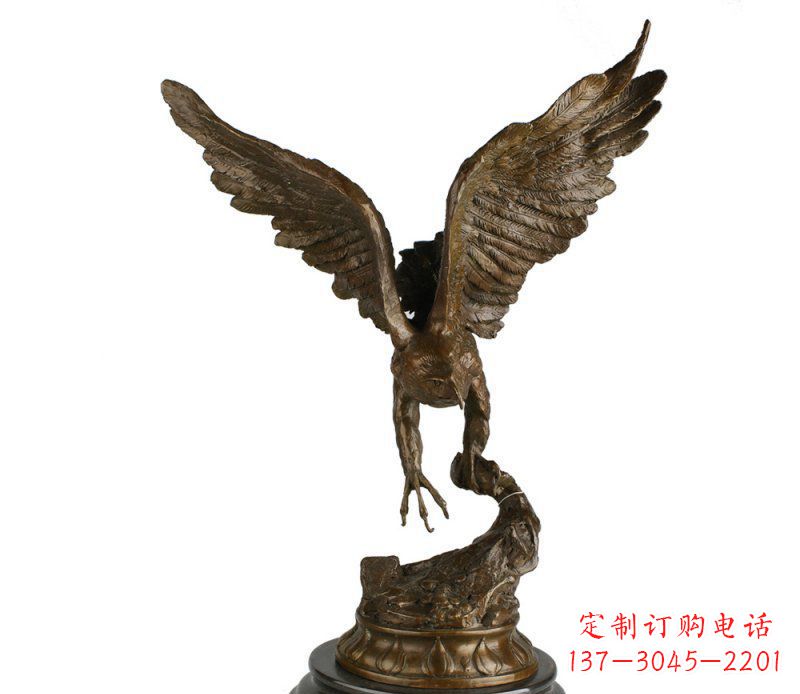 辽阳大鹏展翅老鹰铜雕 (2)