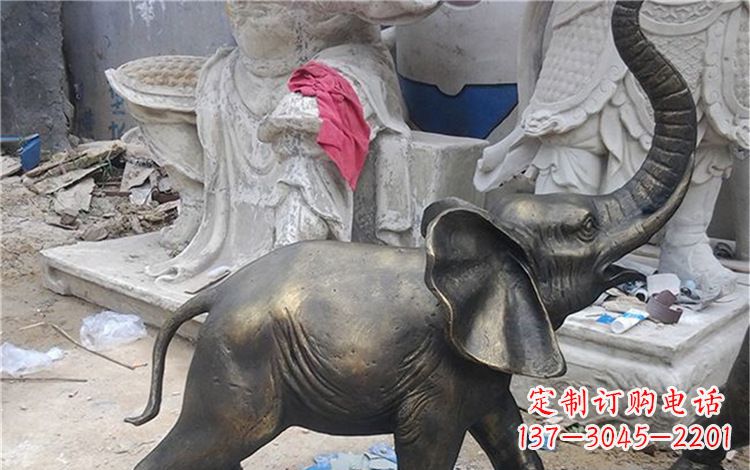 辽阳大象动物铜雕112
