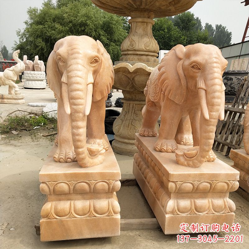 辽阳大象铃铛石雕