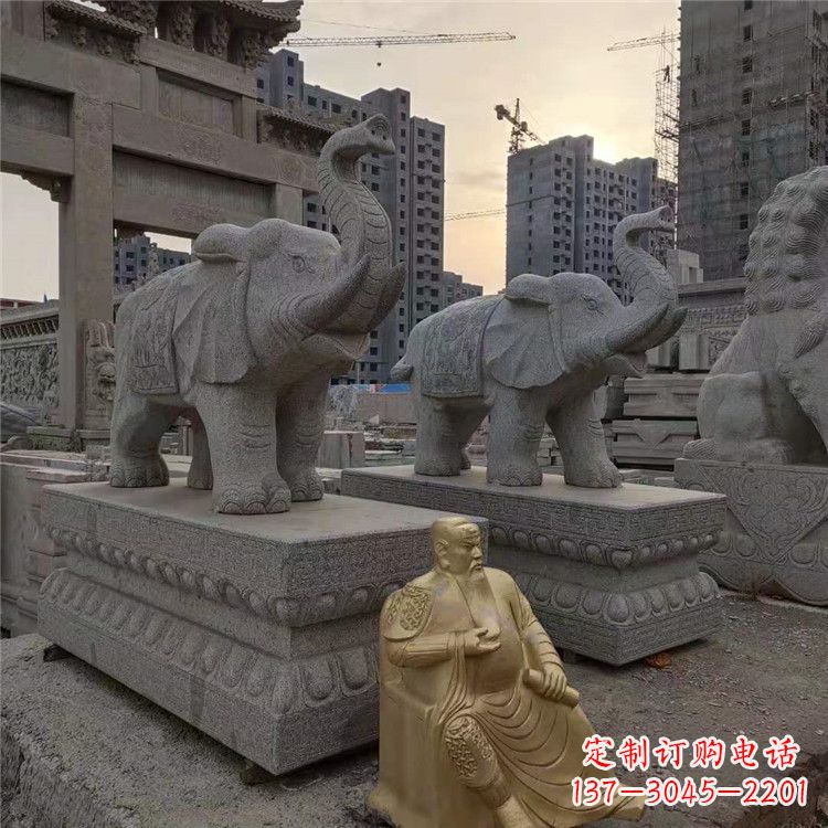 辽阳大象石雕吸水