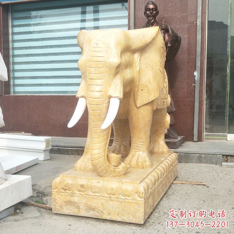 辽阳大象头石雕