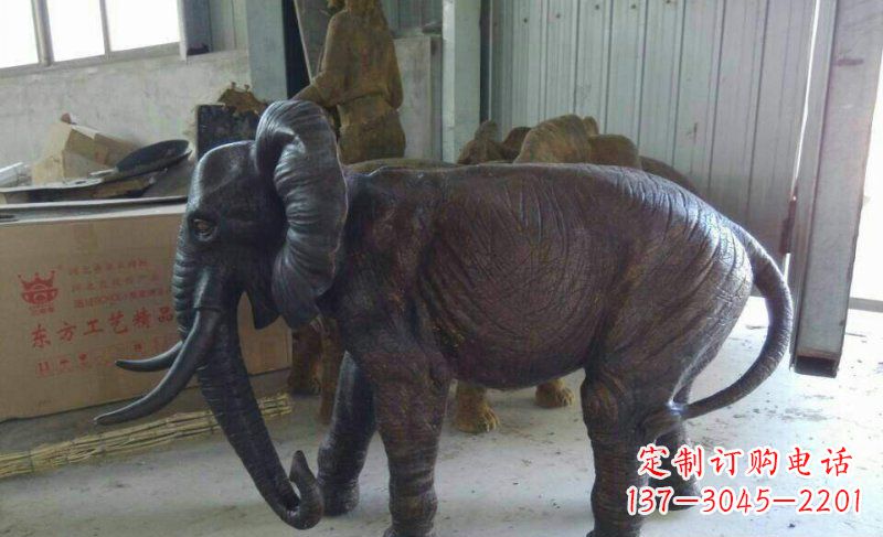 辽阳大象铜雕广场动物雕塑