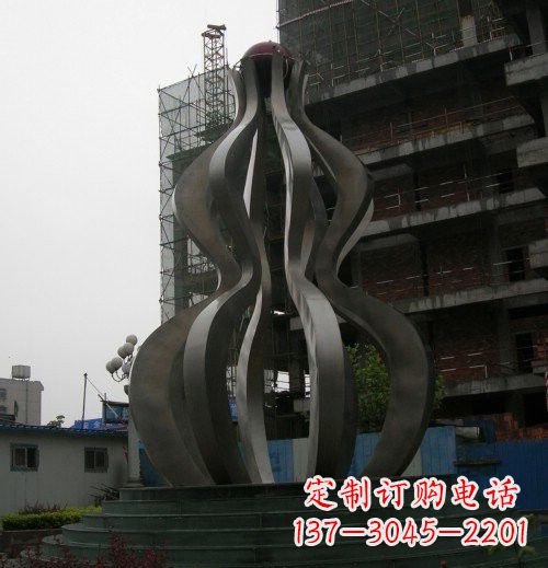 辽阳优雅大气的不锈钢葫芦雕塑