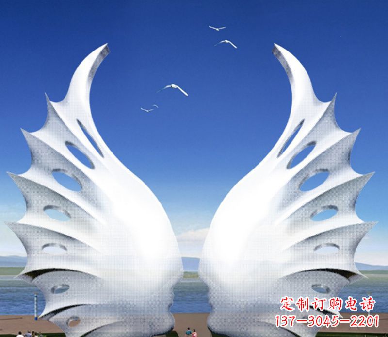 辽阳不锈钢翅膀雕塑