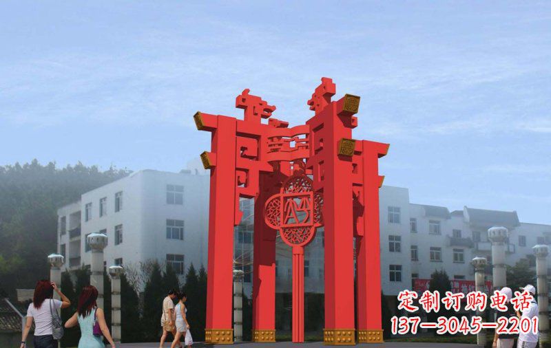 辽阳不锈钢灯笼雕塑