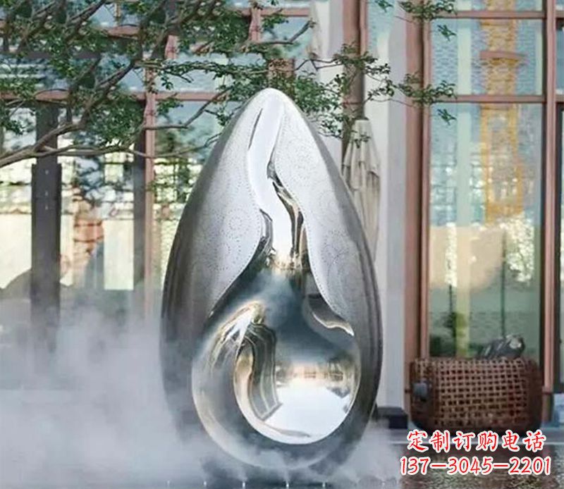 辽阳高端大气水滴雕塑