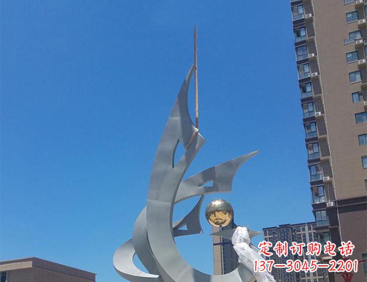 辽阳精美特大不锈钢凤凰雕塑