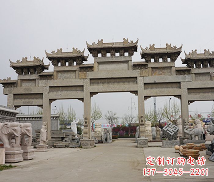 辽阳精美牌坊石雕定制