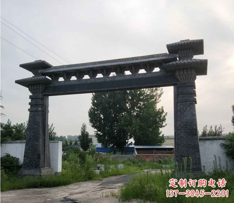 辽阳精美仿古牌坊石雕