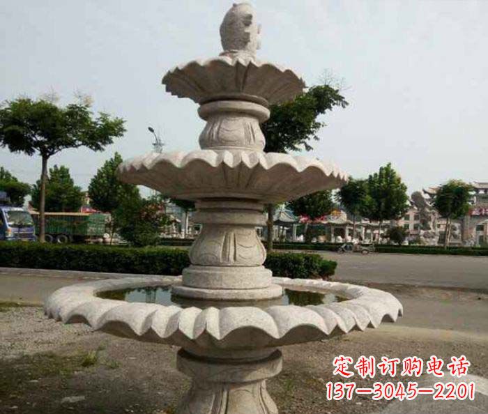 辽阳精美的喷泉石雕塑