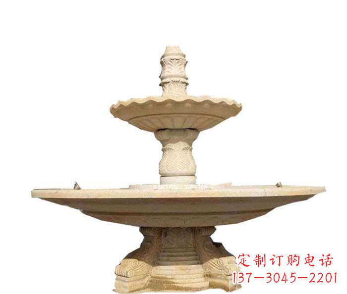 辽阳 多层喷泉石雕装置