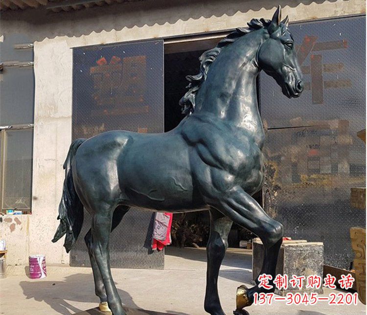 辽阳中领雕塑大型公园铸铜马雕塑