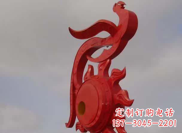 辽阳精美凤凰不锈钢雕塑