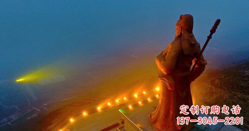 辽阳大型关公园林景观玻璃钢雕塑