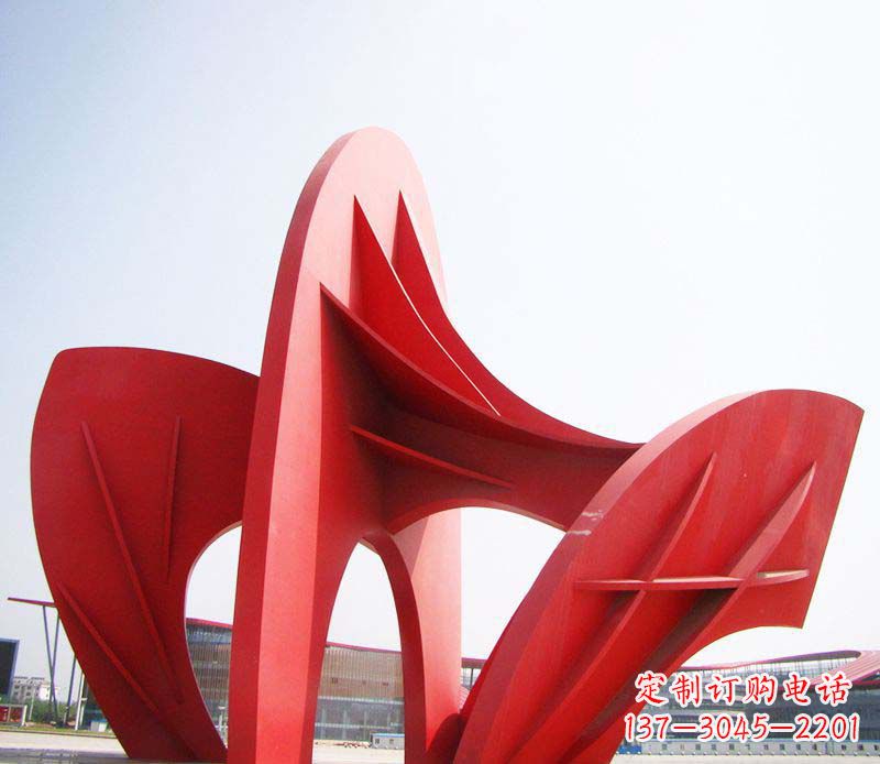 辽阳大型广场不锈钢抽象拱门雕塑