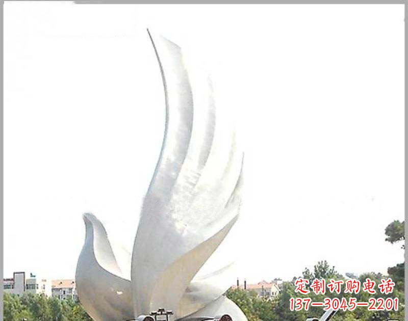 辽阳大型不锈钢雕塑和平鸽护航