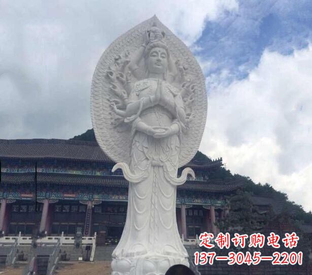 辽阳精美汉白玉观音雕塑