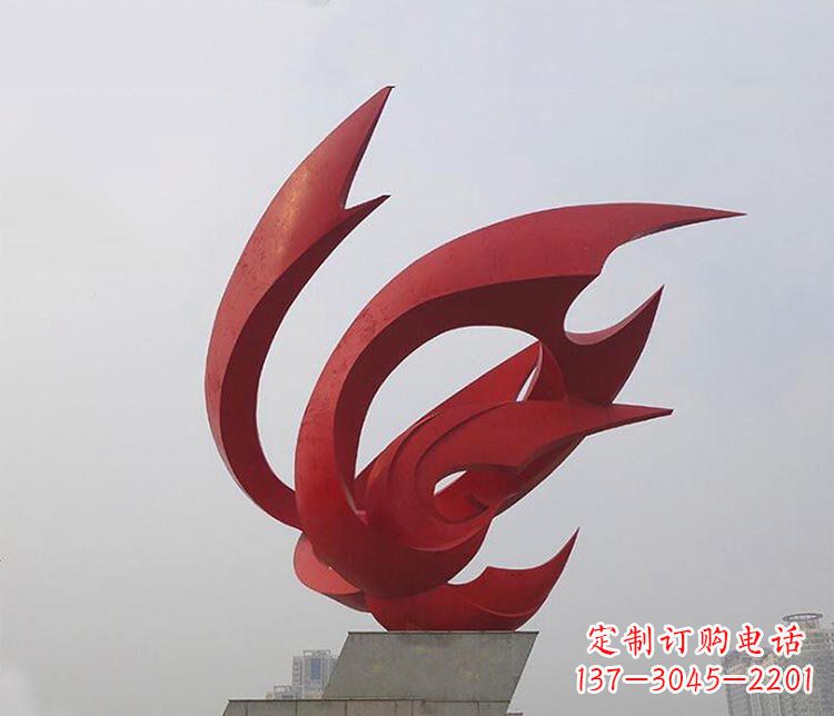 辽阳大型不锈钢凤凰雕塑