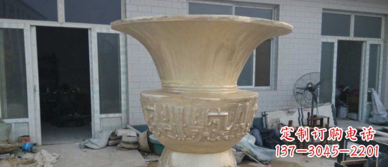 辽阳高品质大型花盆铜雕