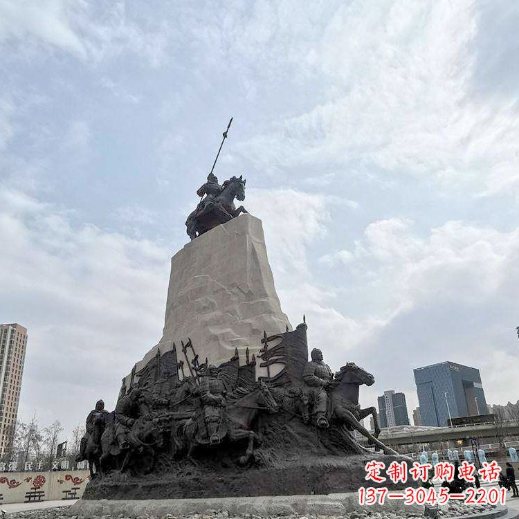 辽阳精美西汉名将石雕像——荣耀霍去病
