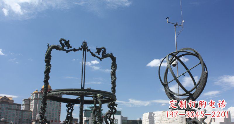 辽阳中领雕塑浑天仪雕塑 铜雕景观构筑