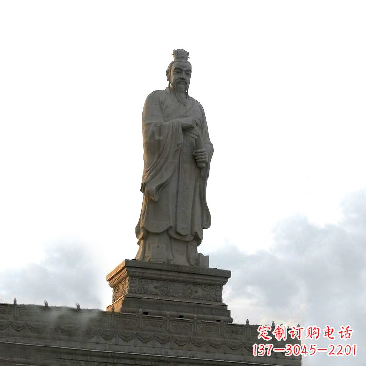 辽阳大型孟子景观雕塑-景区广场历史文化名人塑像