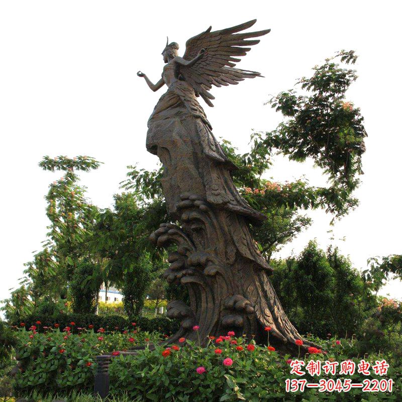 辽阳大型神话人物精卫(女娃)填海景观雕塑