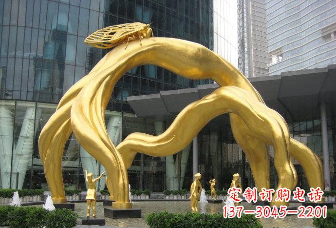 辽阳大型树枝铜雕艺术景观
