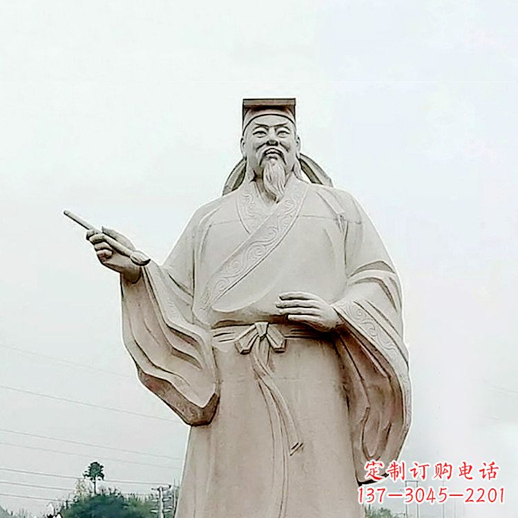 辽阳精美石雕王羲之景观雕塑