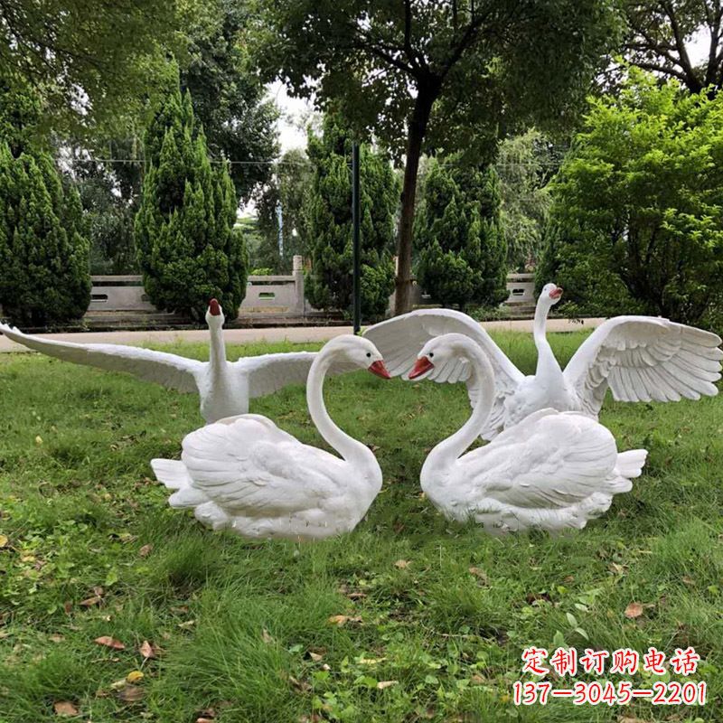 辽阳璀璨夜景天鹅摆件