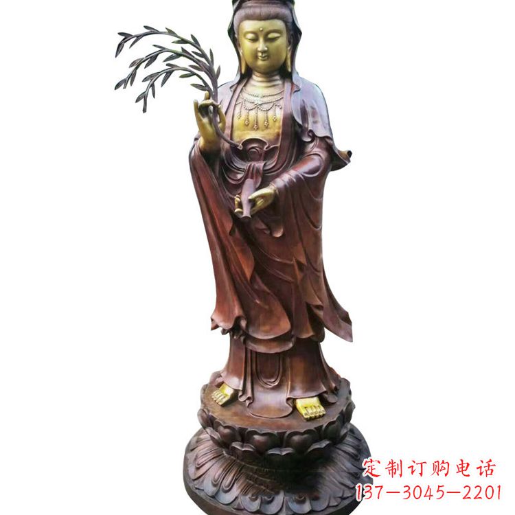 辽阳大型铜雕观音雕塑