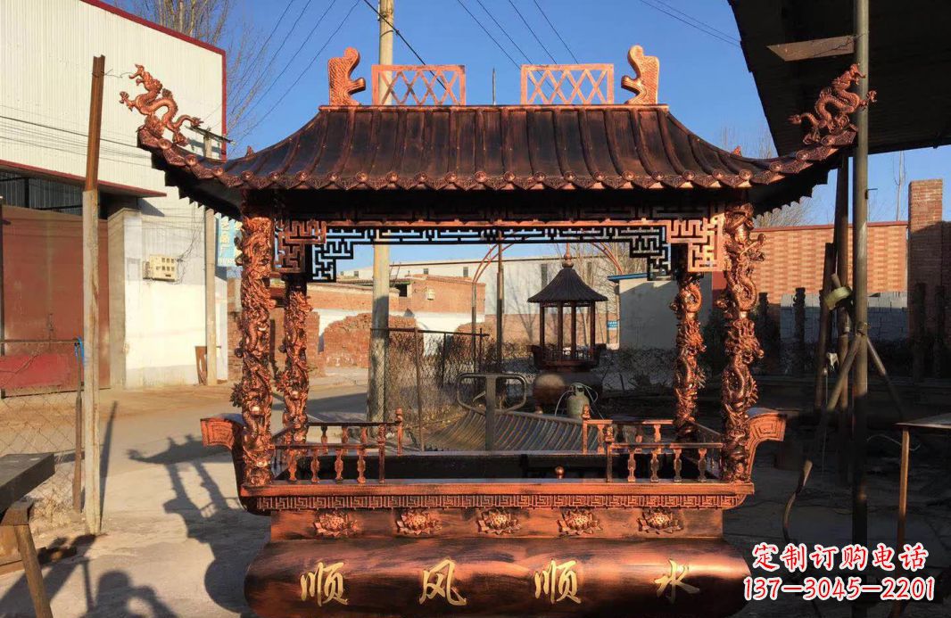 辽阳大型铜雕香炉