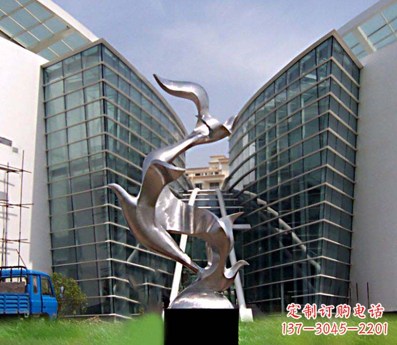 辽阳大雁不锈钢雕塑