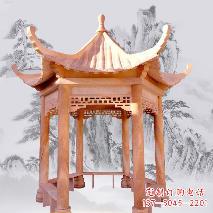辽阳单层大理石凉亭