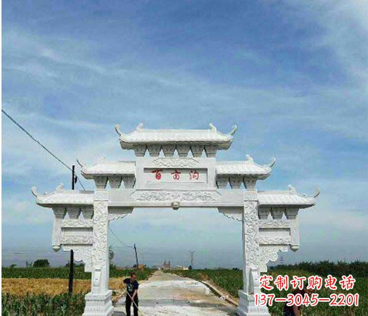 辽阳西方风格石牌坊石雕