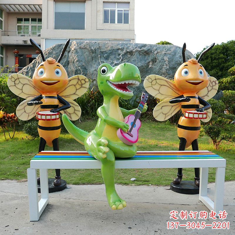 辽阳吉他恐龙雕塑