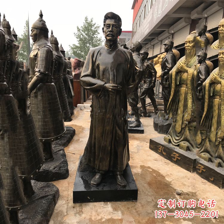 辽阳当代大文豪鲁迅先生仿铜雕塑