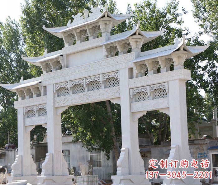 辽阳道路牌坊石雕定制