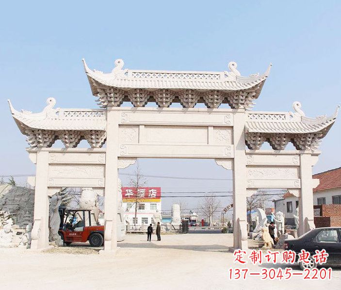 辽阳精美牌坊雕塑