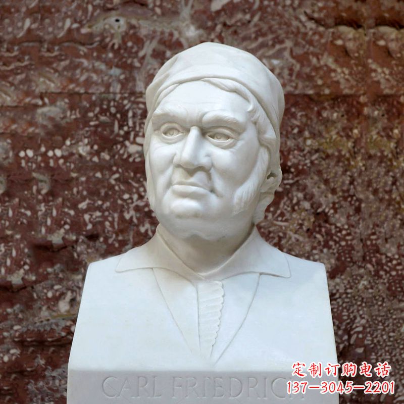 辽阳德国著名数学家高斯汉白玉石雕胸像