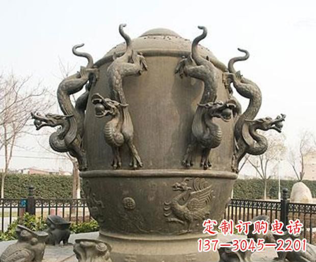 辽阳地动仪景观铜雕