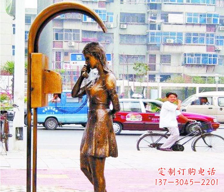 辽阳女孩铜雕塑——艺术的象征