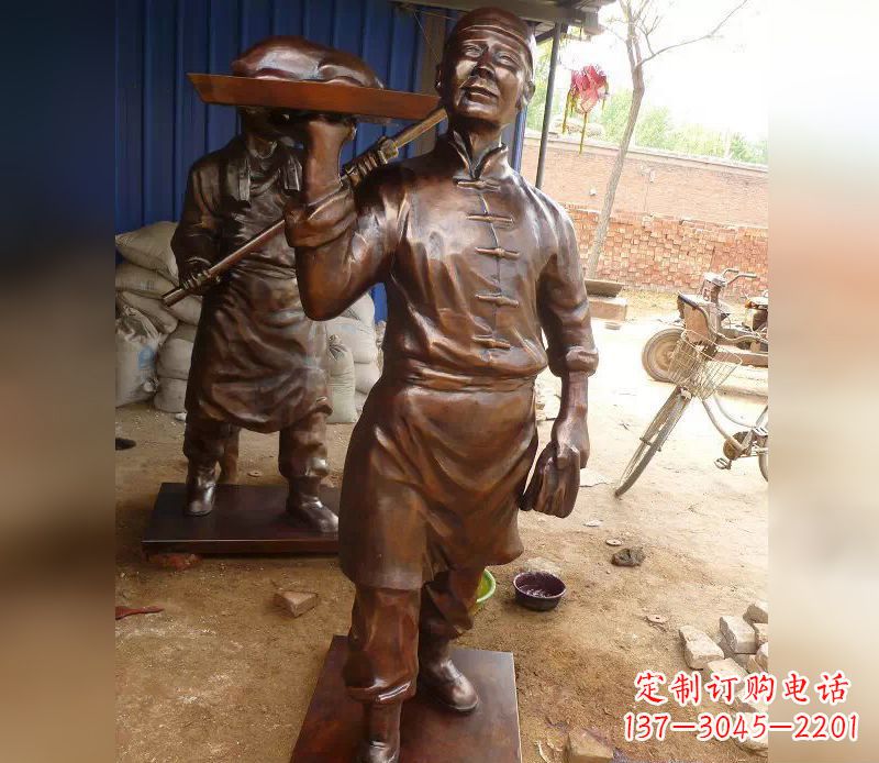 辽阳店小二铜雕，精美绝伦，永传佳话